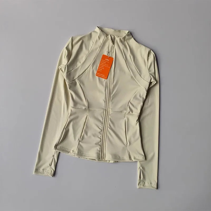 Elevate Your Workout with Our Women's Slim Fit Yoga Jacket - Quick Drying, Breathable, and Stylish for Every Activity