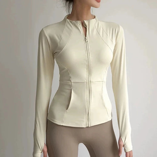 Elevate Your Workout with Our Women's Slim Fit Yoga Jacket - Quick Drying, Breathable, and Stylish for Every Activity