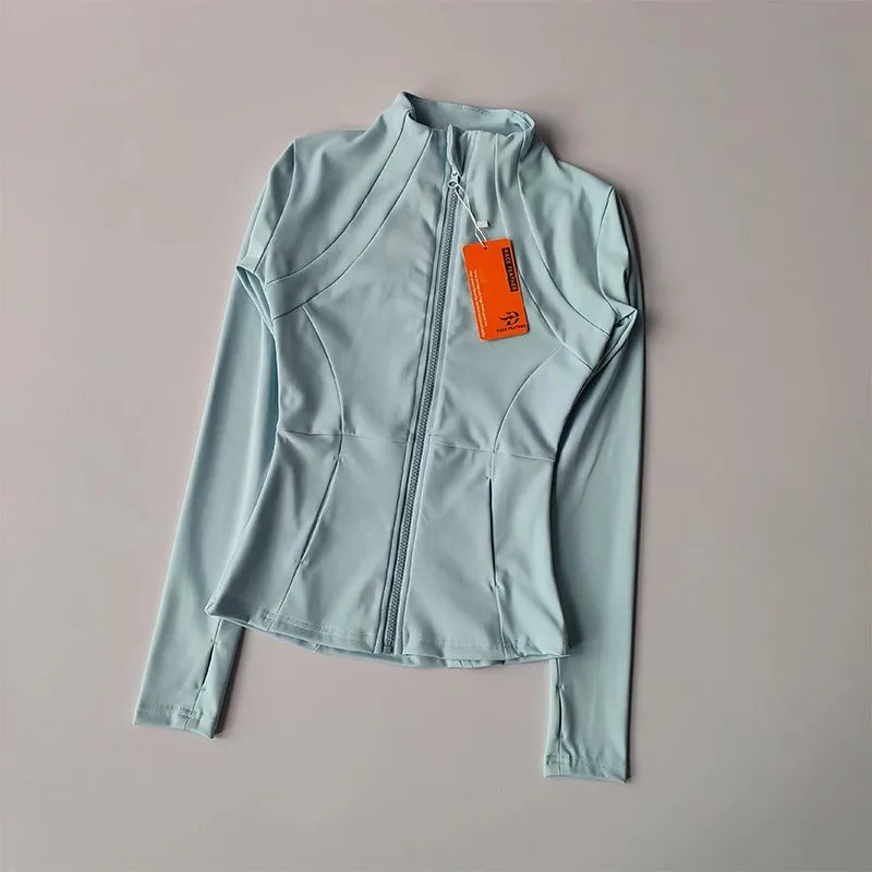 Elevate Your Workout with Our Women's Slim Fit Yoga Jacket - Quick Drying, Breathable, and Stylish for Every Activity